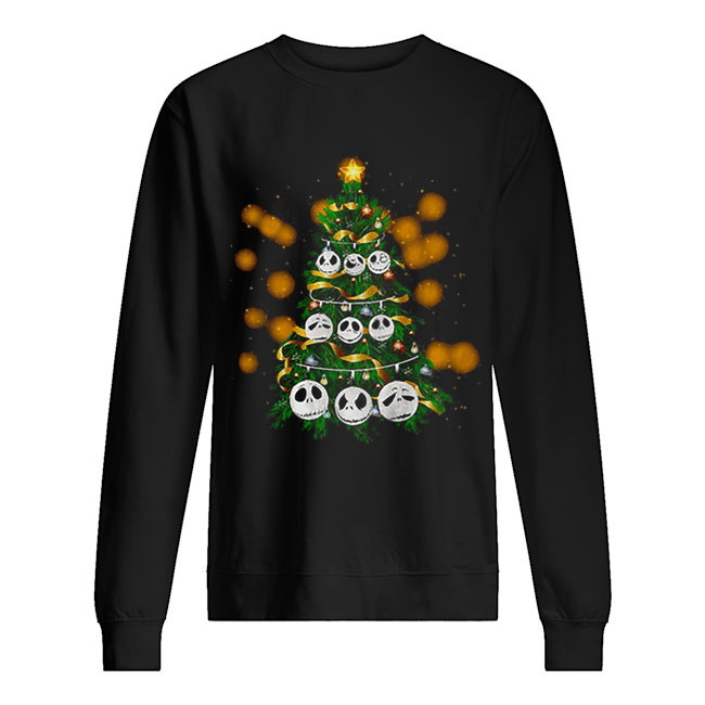 Face Jack Skellington Christmas tree Unisex Sweatshirt