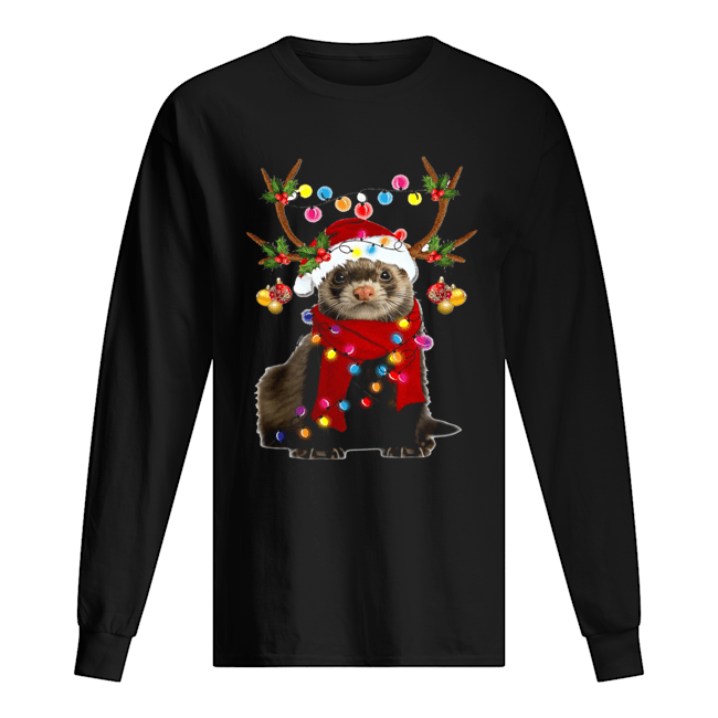 Ferret Gorgeous Reindeer Crewneck Long Sleeved T-shirt 