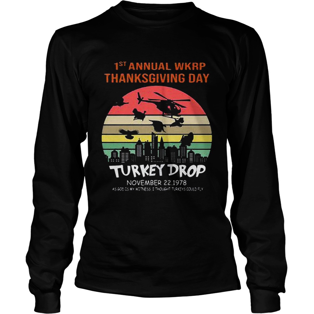 First Annual Wkrp Thanksgiving Day Turkey Drop Sunrise LongSleeve