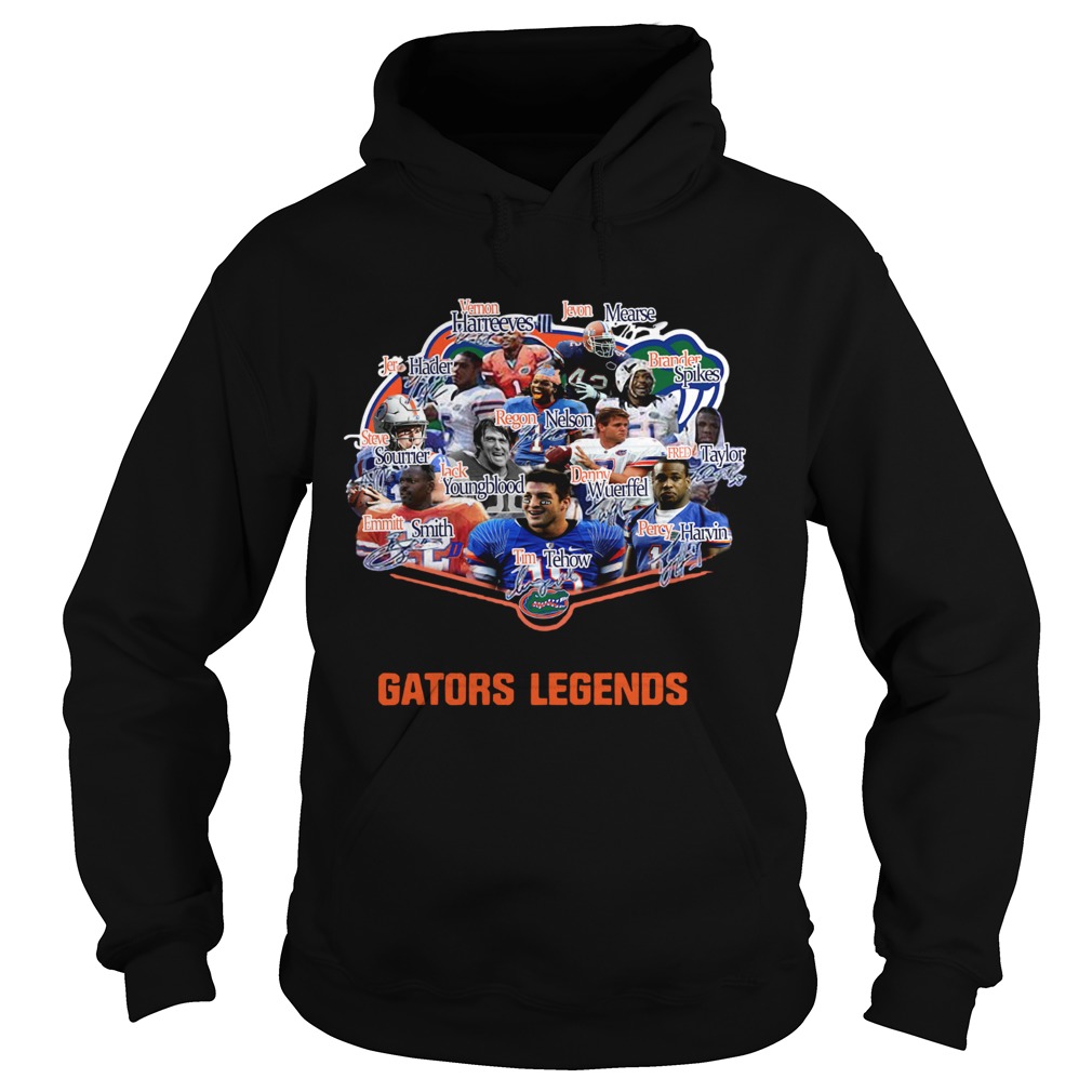 Florida Gators football Steve Spurrier Joe Haden Jevon Kearse Legends Signatures Hoodie