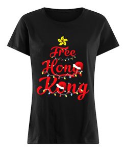 Free Hong Kong Christmas Tree  Classic Women's T-shirt