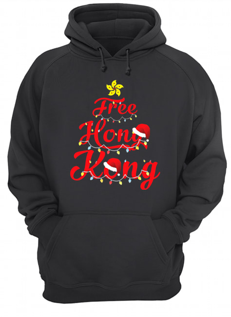 Free Hong Kong Christmas Tree Unisex Hoodie