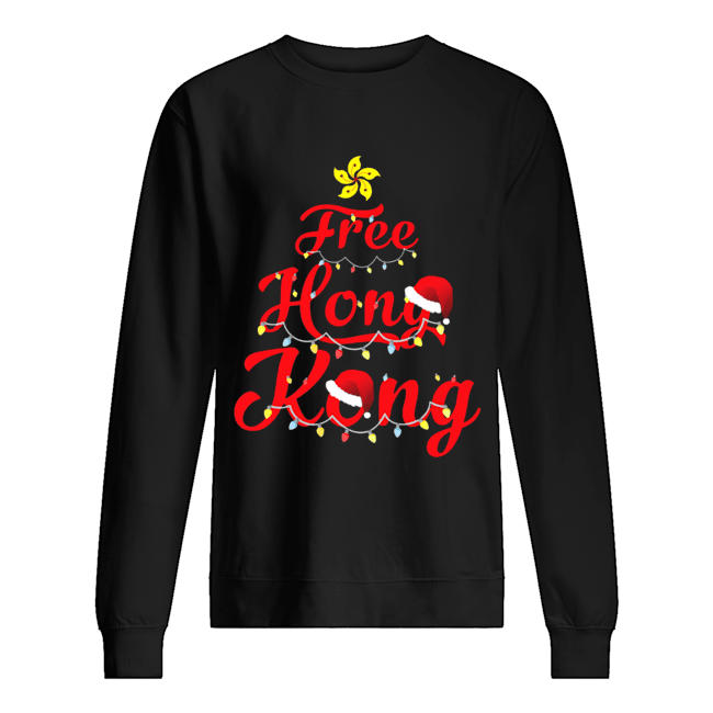 Free Hong Kong Christmas Tree Unisex Sweatshirt