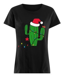 Free Hugs Santa Cactus Christmas  Classic Women's T-shirt