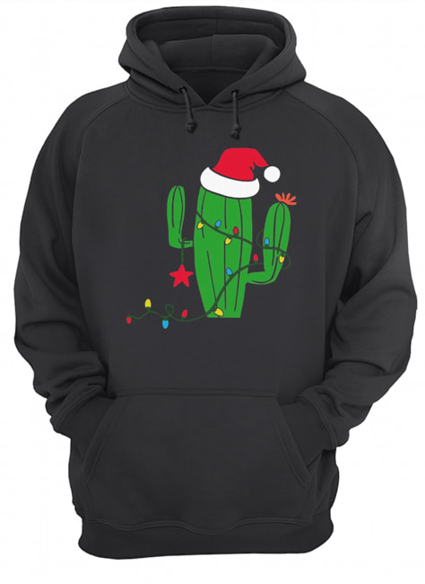 Free Hugs Santa Cactus Christmas Unisex Hoodie