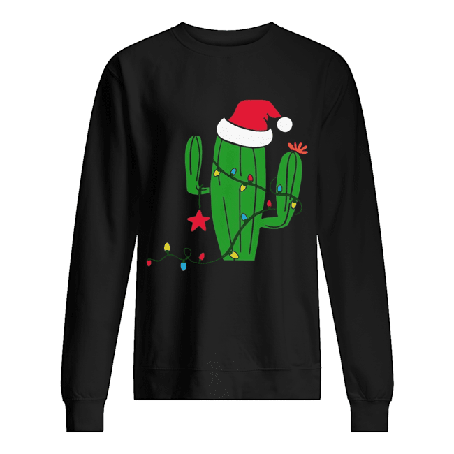 Free Hugs Santa Cactus Christmas Unisex Sweatshirt