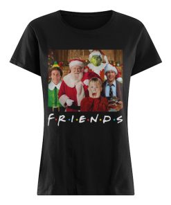 Friends Grinch Elf Santa Clark Griswold Kevin Characters Christmas  Classic Women's T-shirt