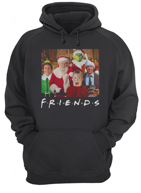 Friends Grinch Elf Santa Clark Griswold Kevin Characters Christmas Unisex Hoodie