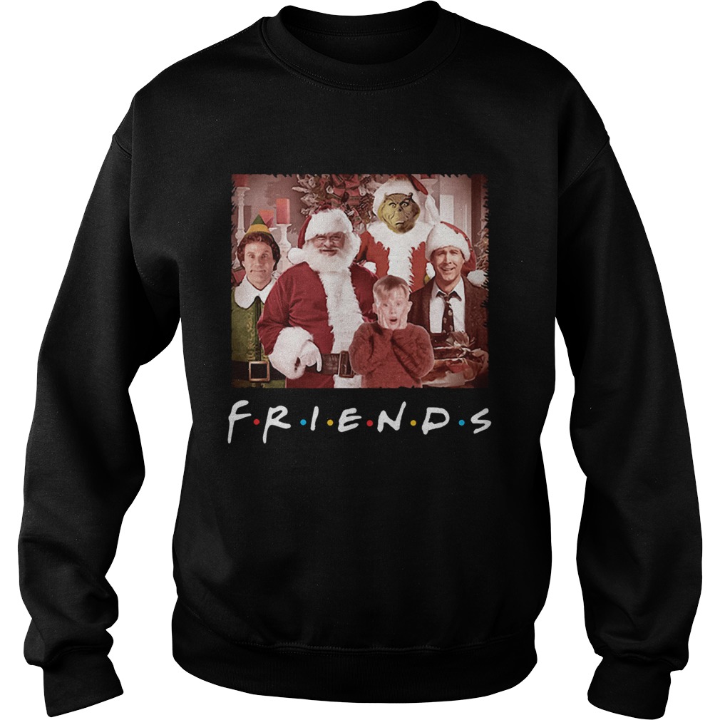 Friends tv show christmas movie characters Sweatshirt