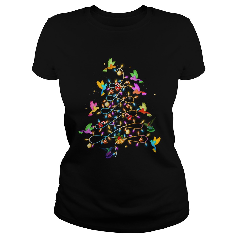 Funny Cute Hummingbirds Christmas Tree Classic Ladies