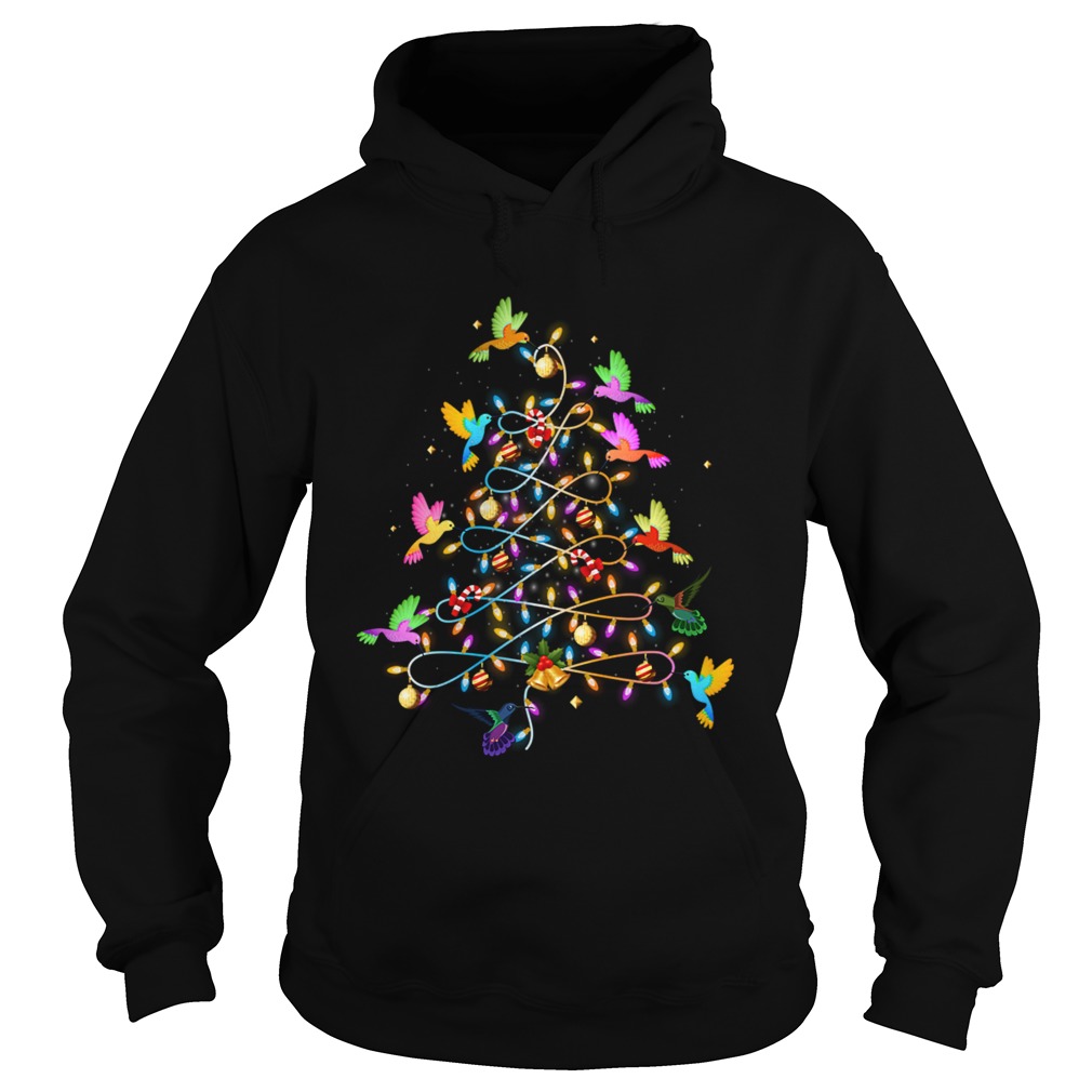 Funny Cute Hummingbirds Christmas Tree Hoodie