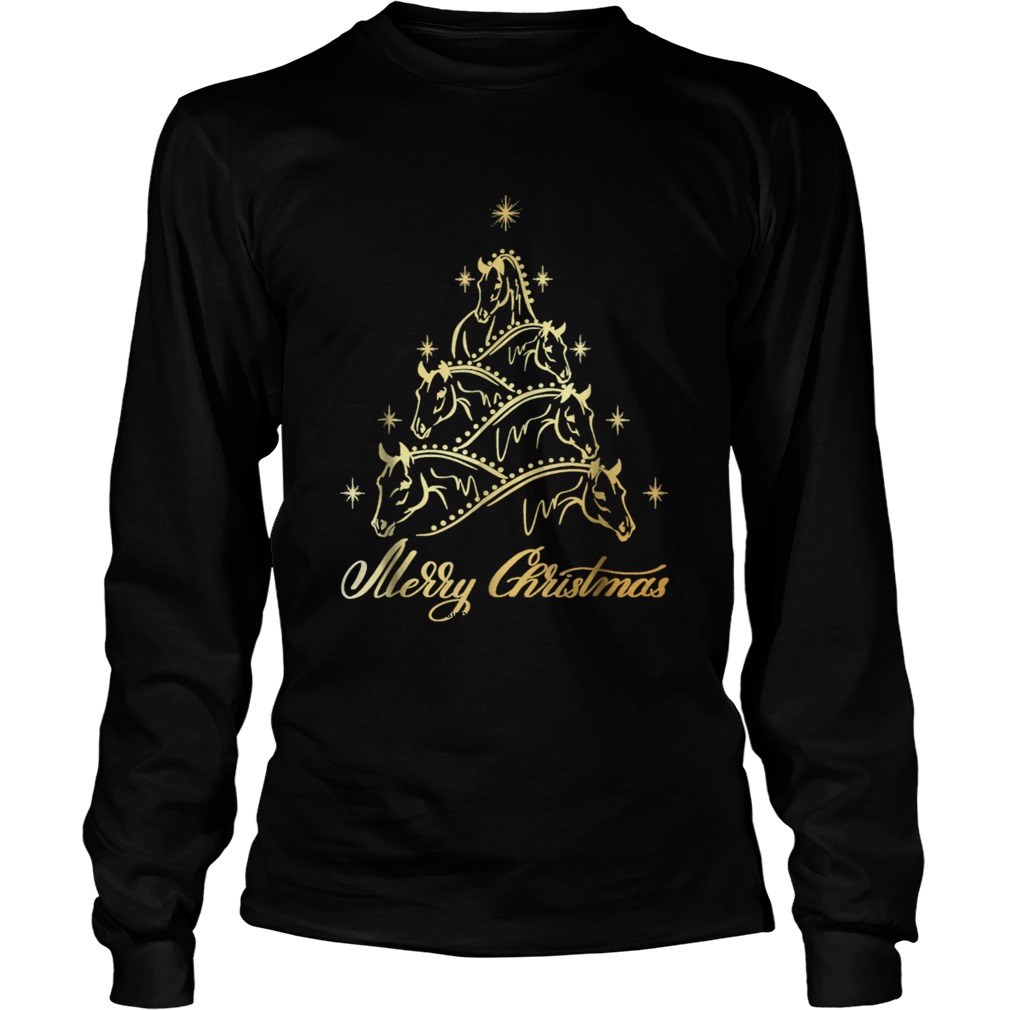 Funny Horse Christmas Tree LongSleeve