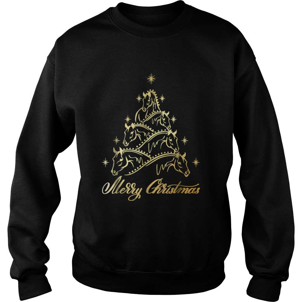 Funny Horse Christmas Tree Sweatshirt