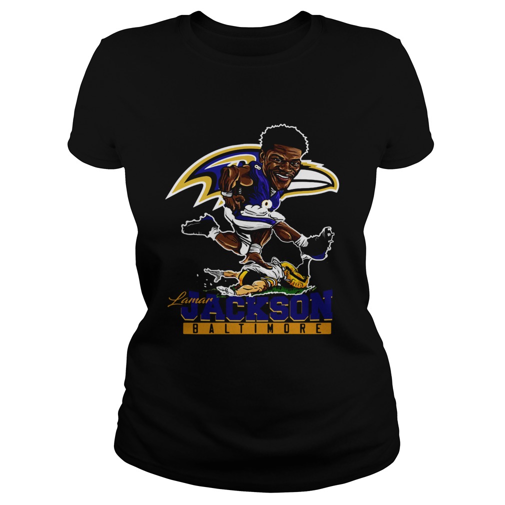 Funny Lamar Jackson Baltimore Ravens Classic Ladies