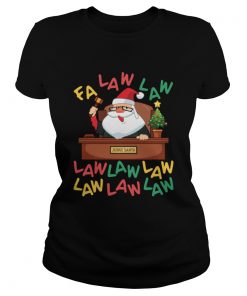 Funny Lawyer Christmas Santa Fa Law Law  Classic Ladies