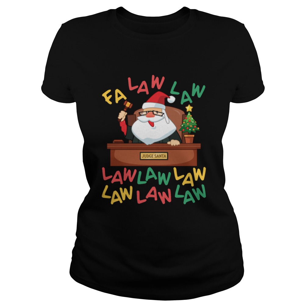 Funny Lawyer Christmas Santa Fa Law Law Classic Ladies