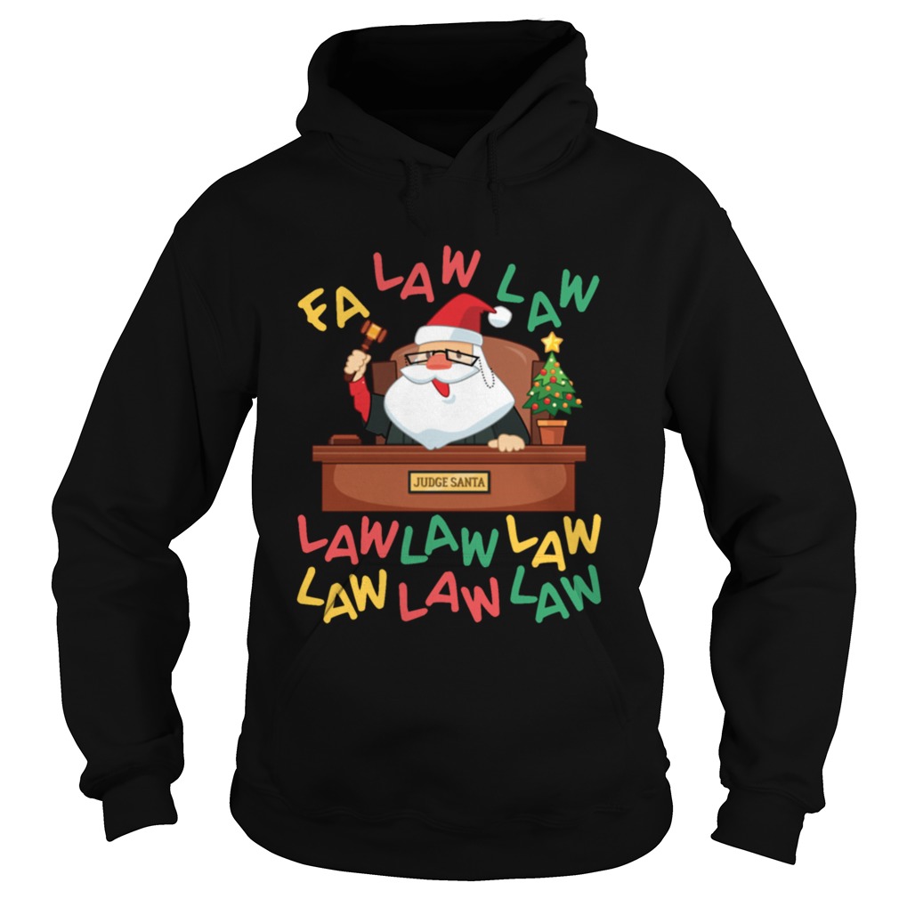 Funny Lawyer Christmas Santa Fa Law Law Hoodie