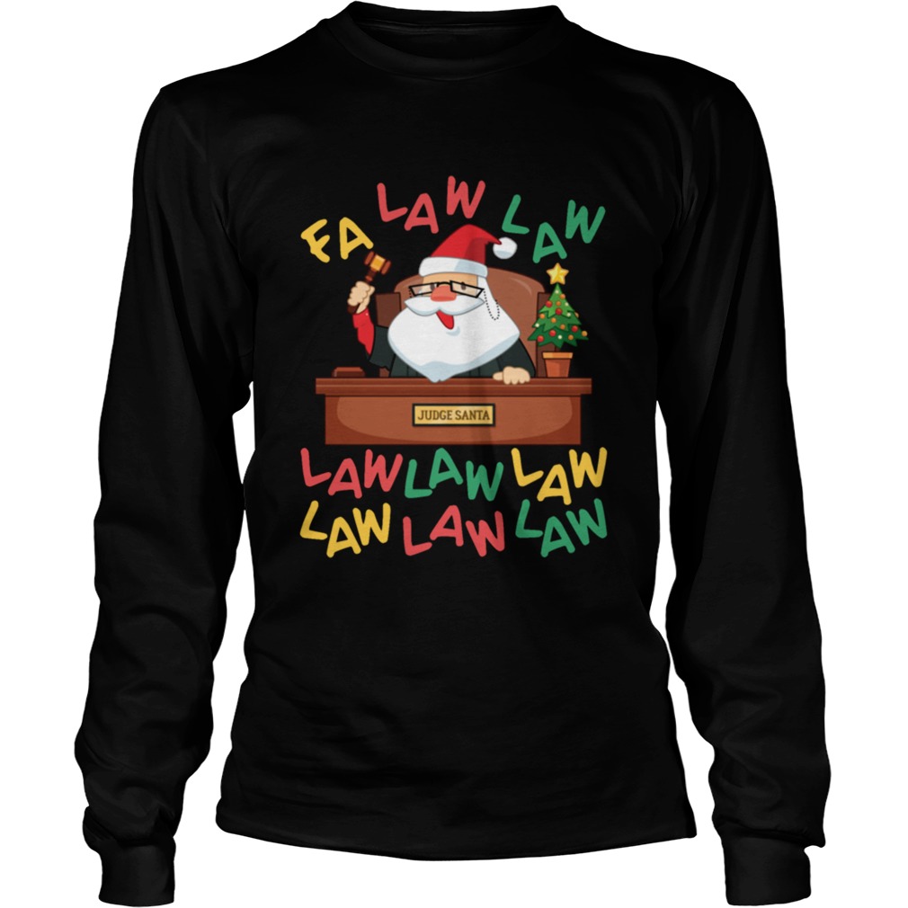 Funny Lawyer Christmas Santa Fa Law Law LongSleeve