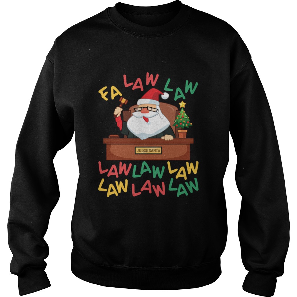 Funny Lawyer Christmas Santa Fa Law Law Sweatshirt