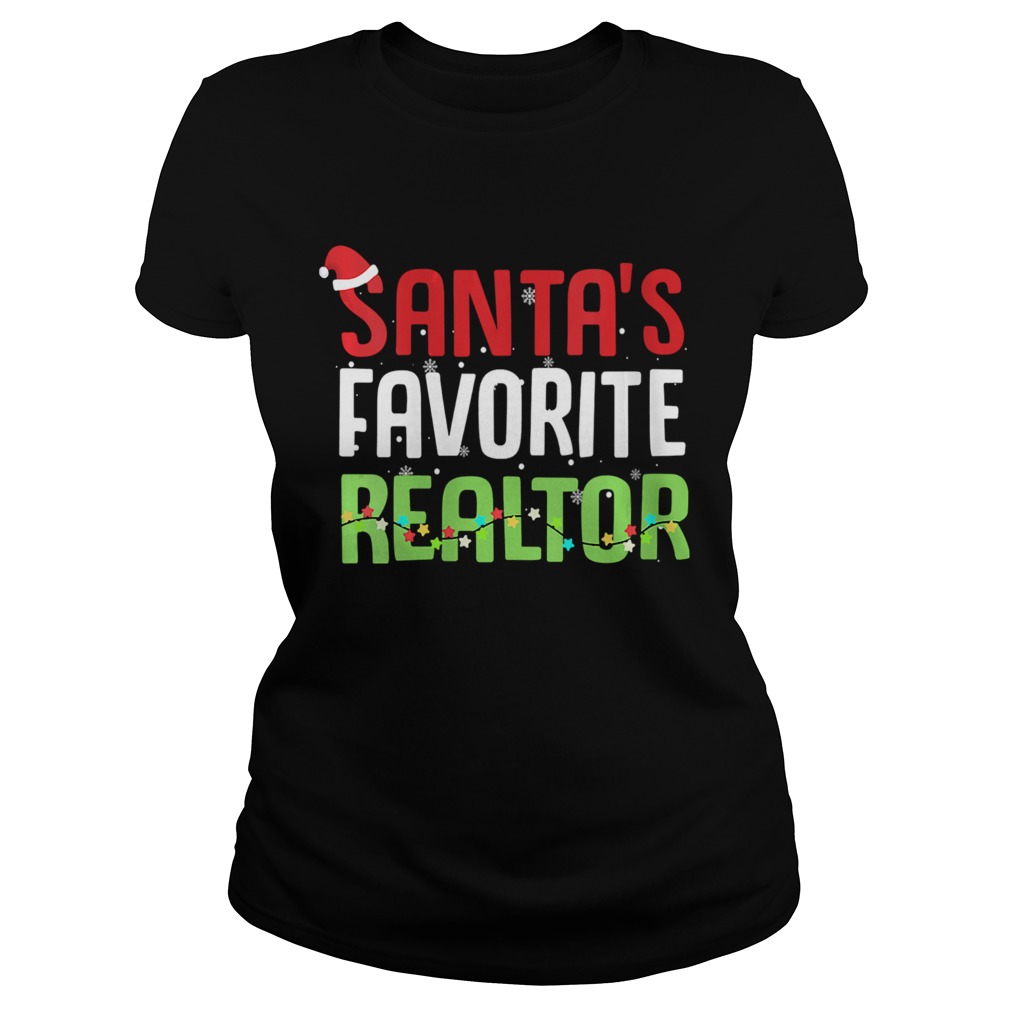 Funny Santas Favorite Realtor Estate Agent Christmas Gift Classic Ladies