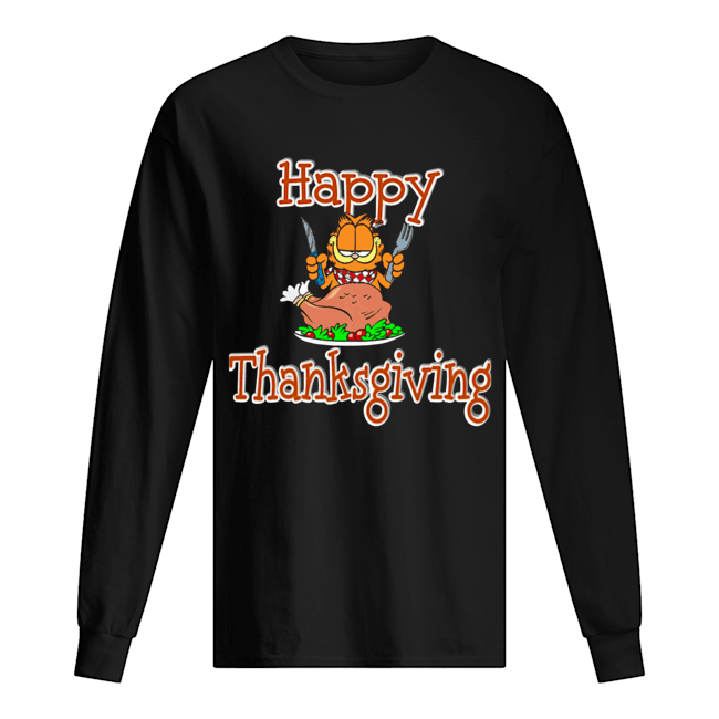 Garfield Happy Thanksgiving Long Sleeved T-shirt 