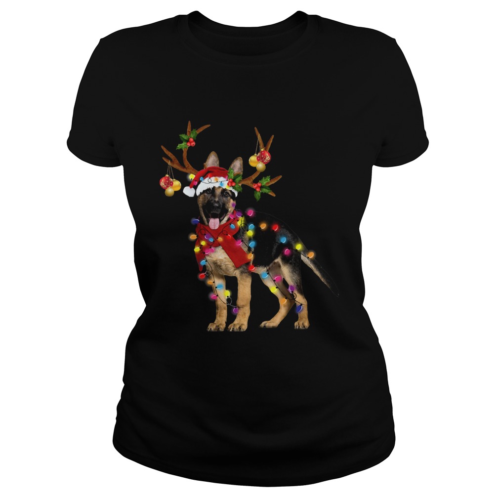 German Shepherd Gorgeous Reindeer Christmas Classic Ladies