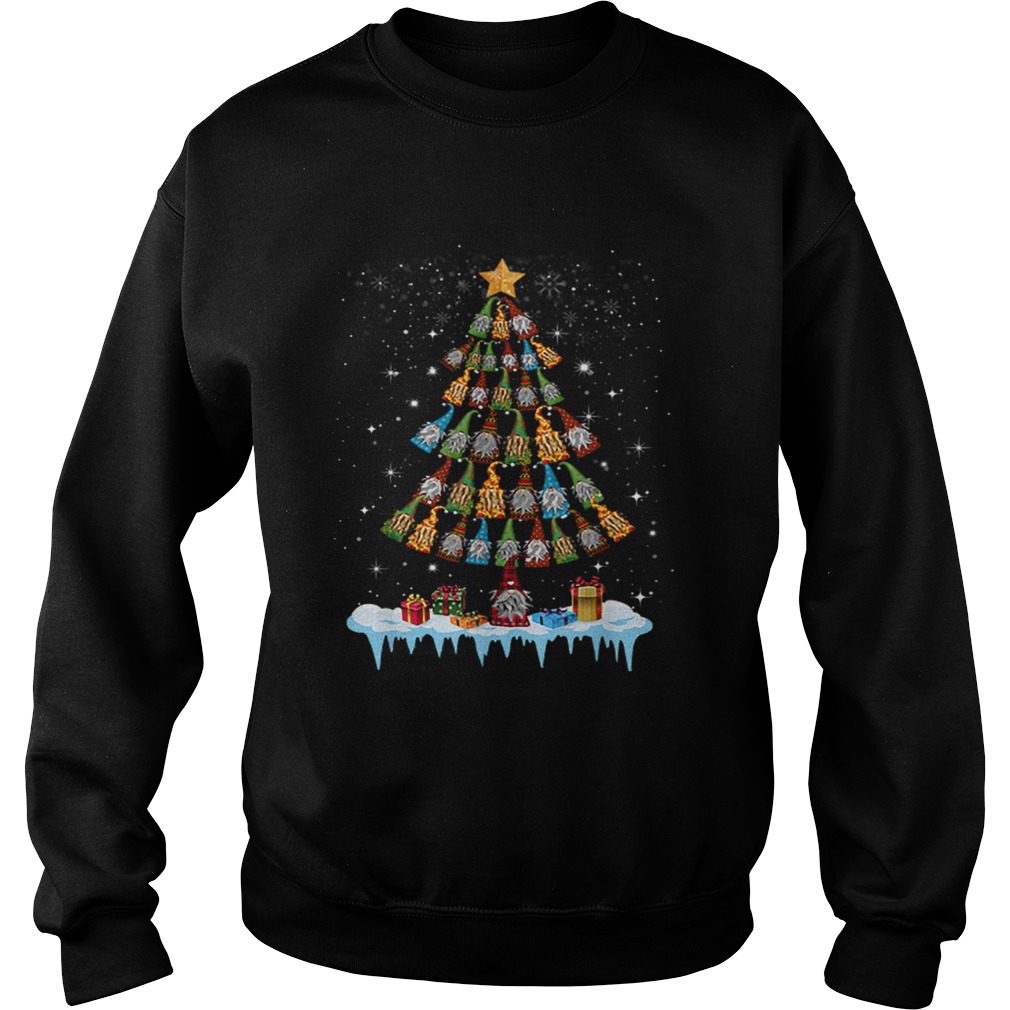 Gnome Garden Gardening Christmas Tree Sweatshirt