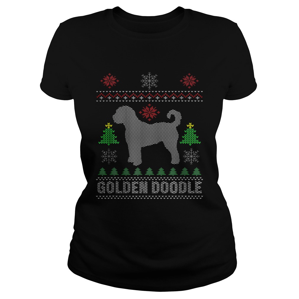 Golden Doodle Dog Funny Ugly Christmas Classic Ladies