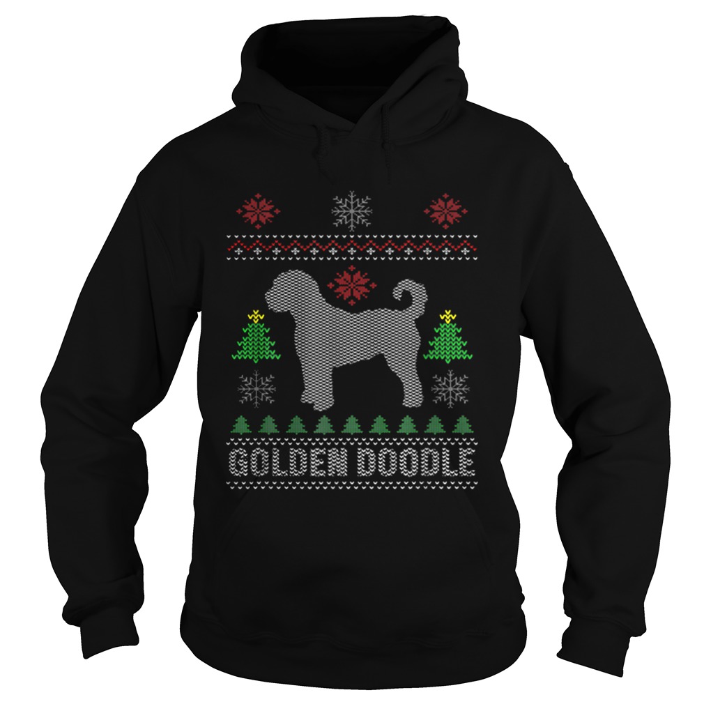 Golden Doodle Dog Funny Ugly Christmas Hoodie