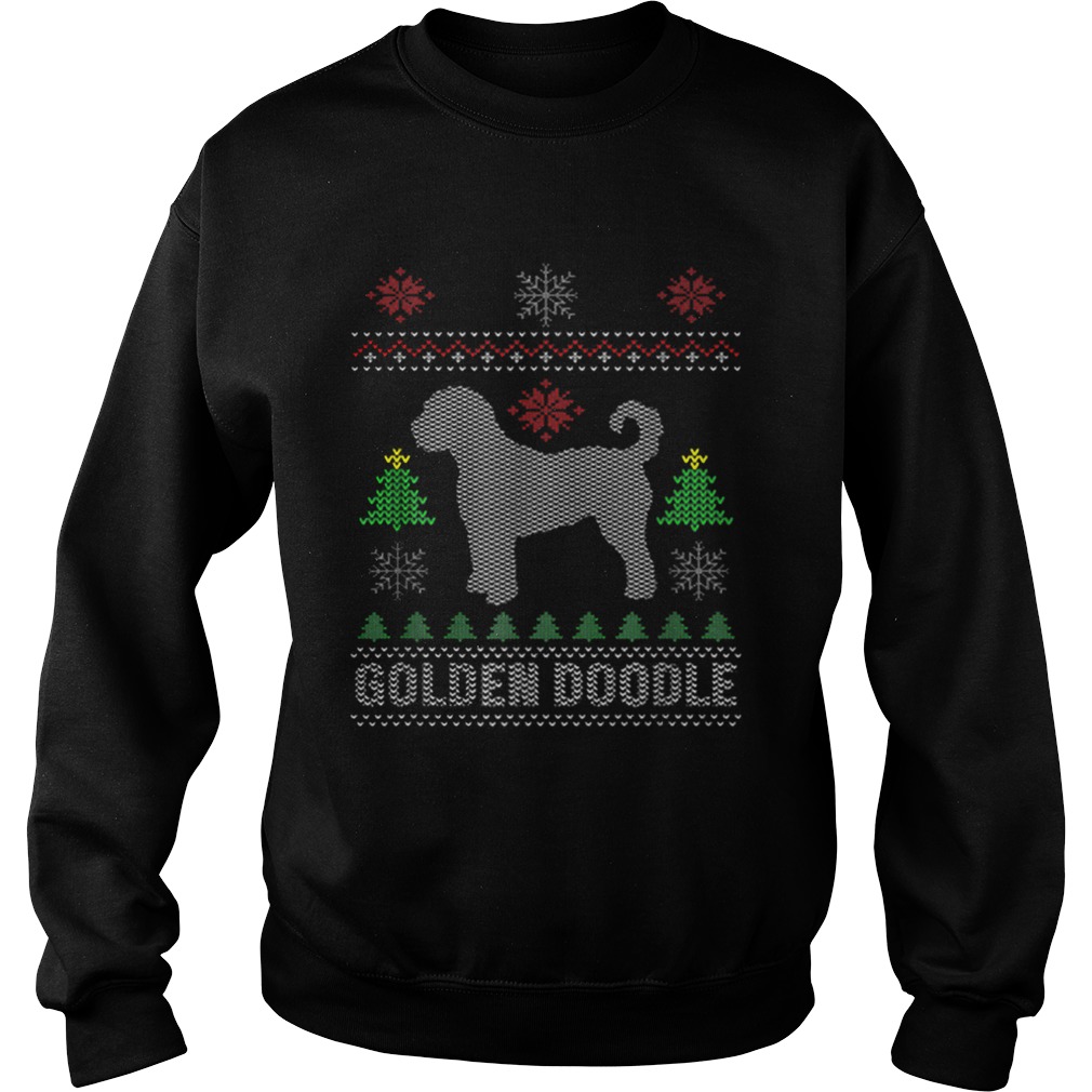 Golden Doodle Dog Funny Ugly Christmas Sweatshirt