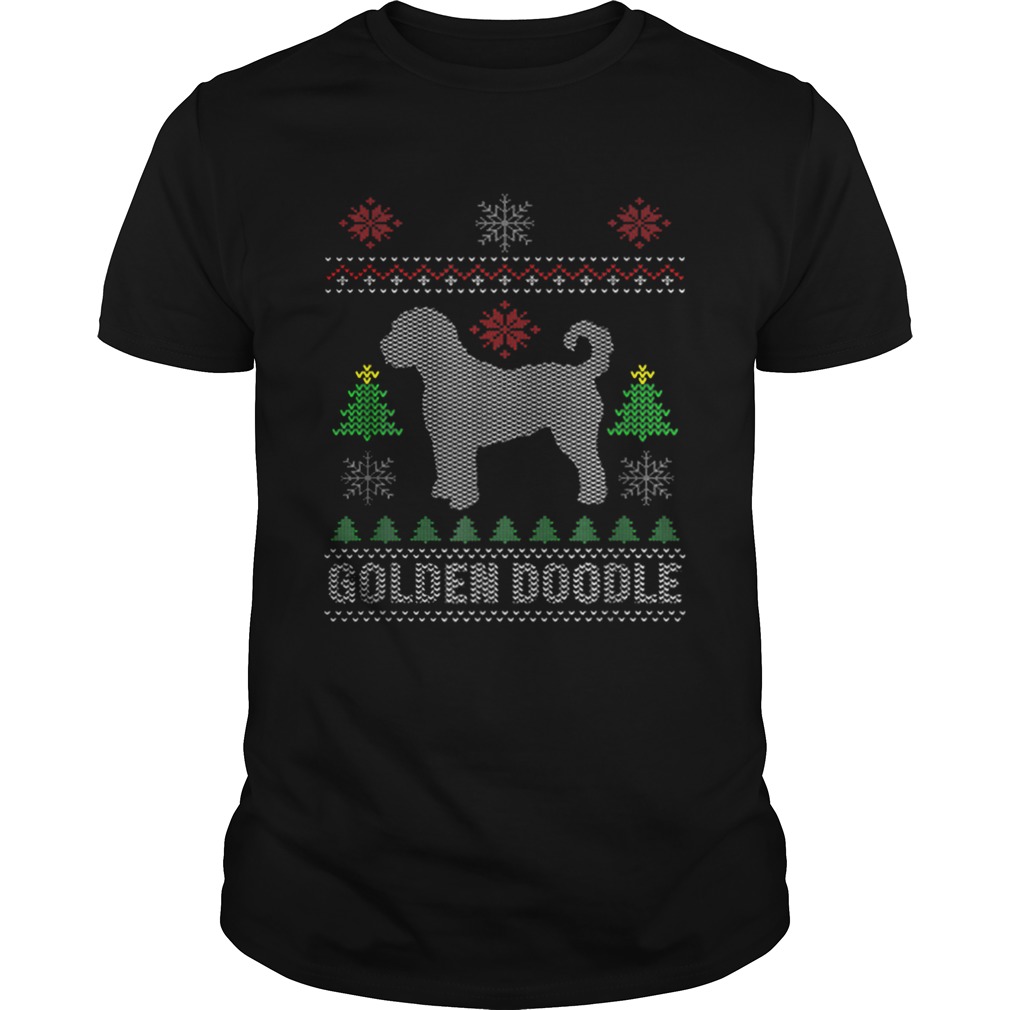 Golden Doodle Dog Funny Ugly Christmas shirt