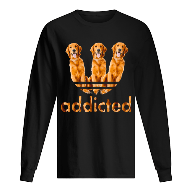 Golden Retriever Addicted Shirt Long Sleeved T-shirt 