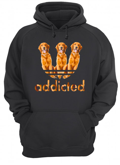 Golden Retriever Addicted Shirt Unisex Hoodie