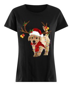 Golden Retriever Gorgeous Reindeer Crewneck  Classic Women's T-shirt