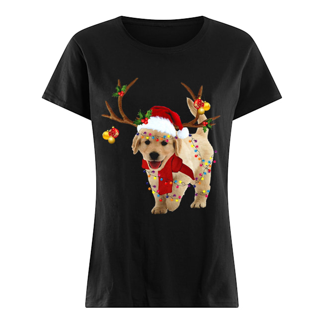 Golden Retriever Gorgeous Reindeer Crewneck Classic Women's T-shirt