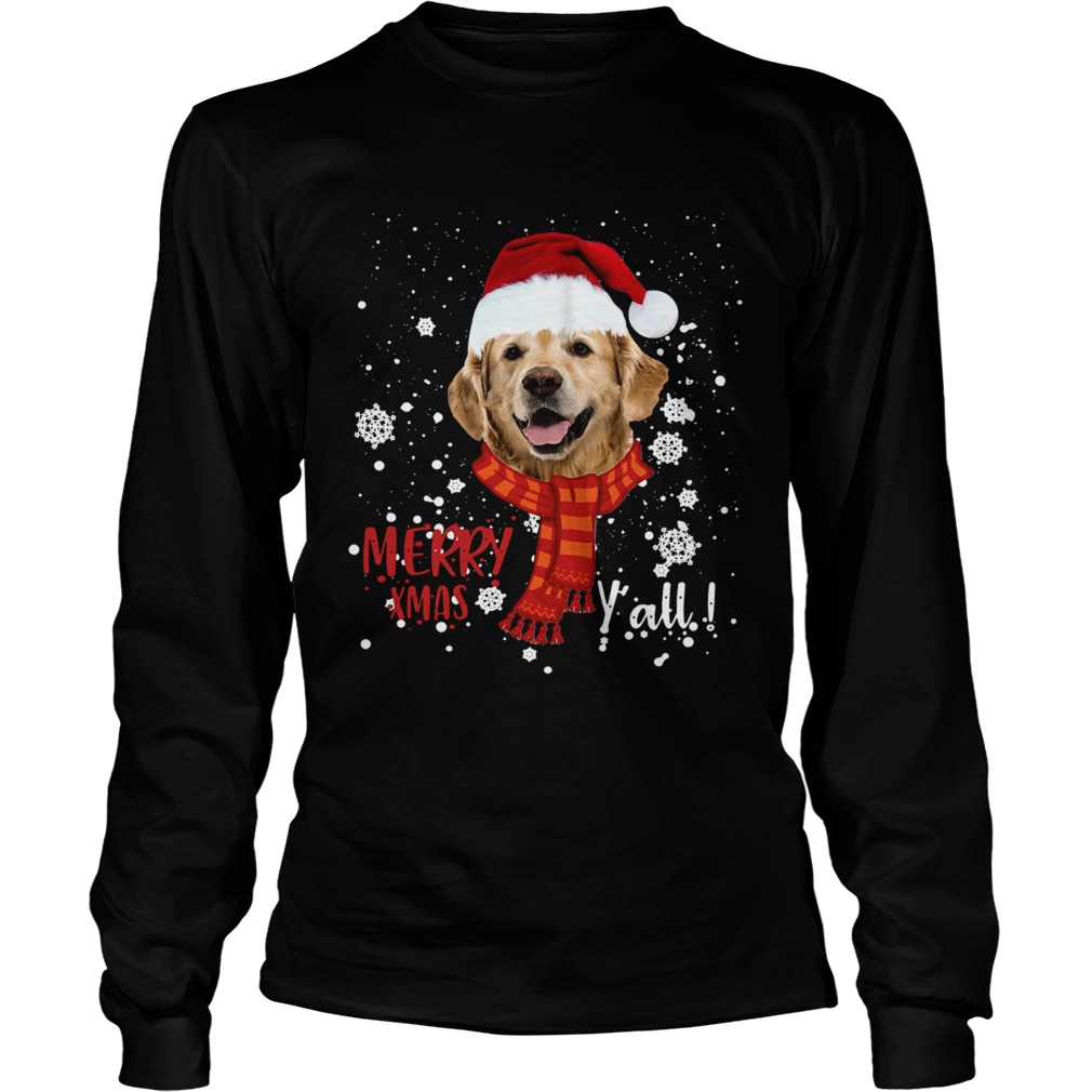 Golden Retriever Merry Xmas Yall LongSleeve