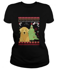 Golden retriever Ugly Christmas  Classic Ladies