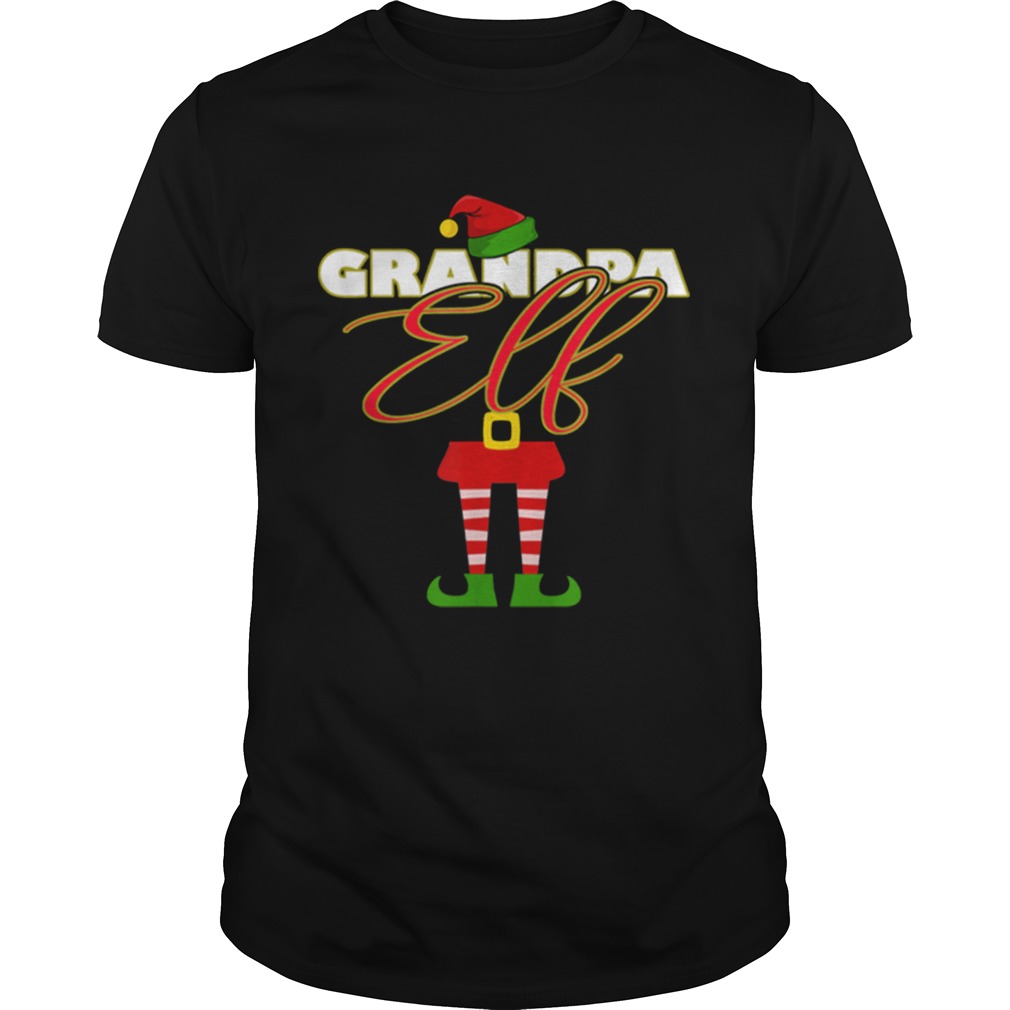 Grandpa Elf Papa Christmas Matching Elves Family Group shirt