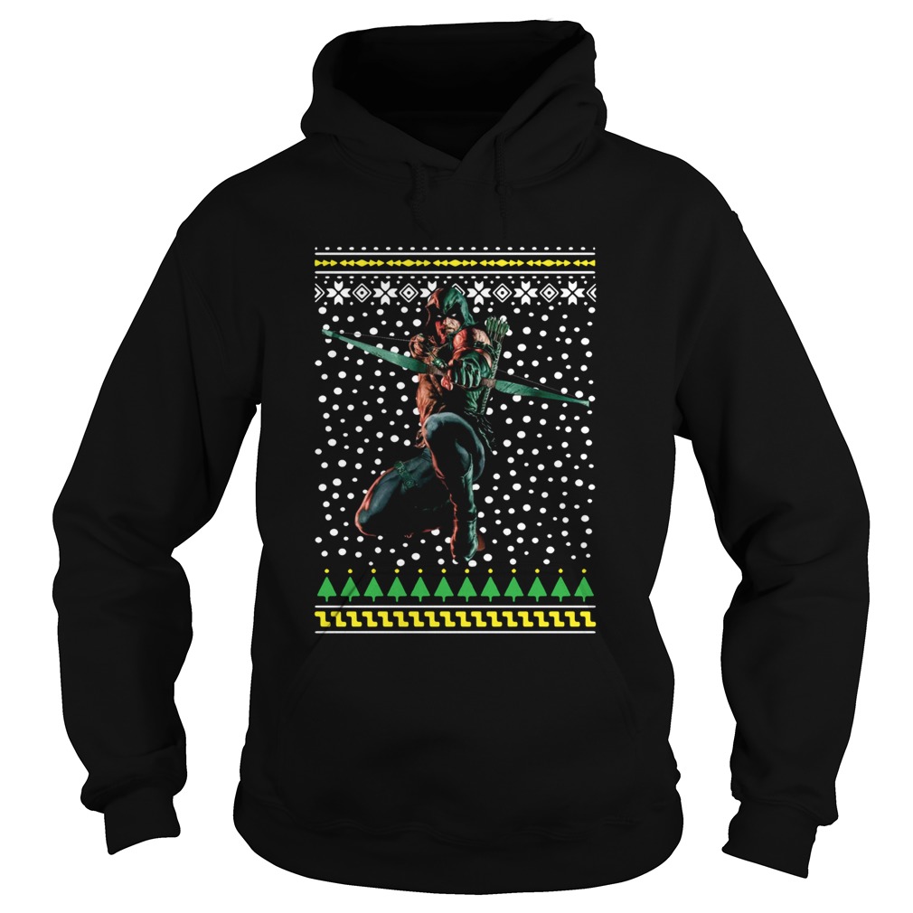 Green Arrow Ugly Christmas Hoodie