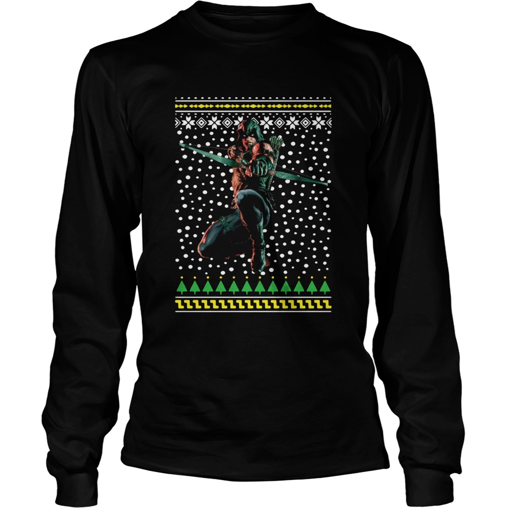 Green Arrow Ugly Christmas LongSleeve