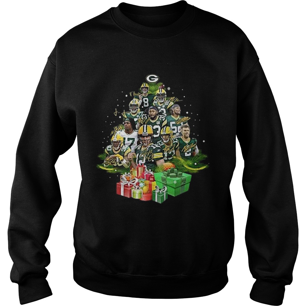 Green Bay Packers Players Christmas Trees Sweatshirt