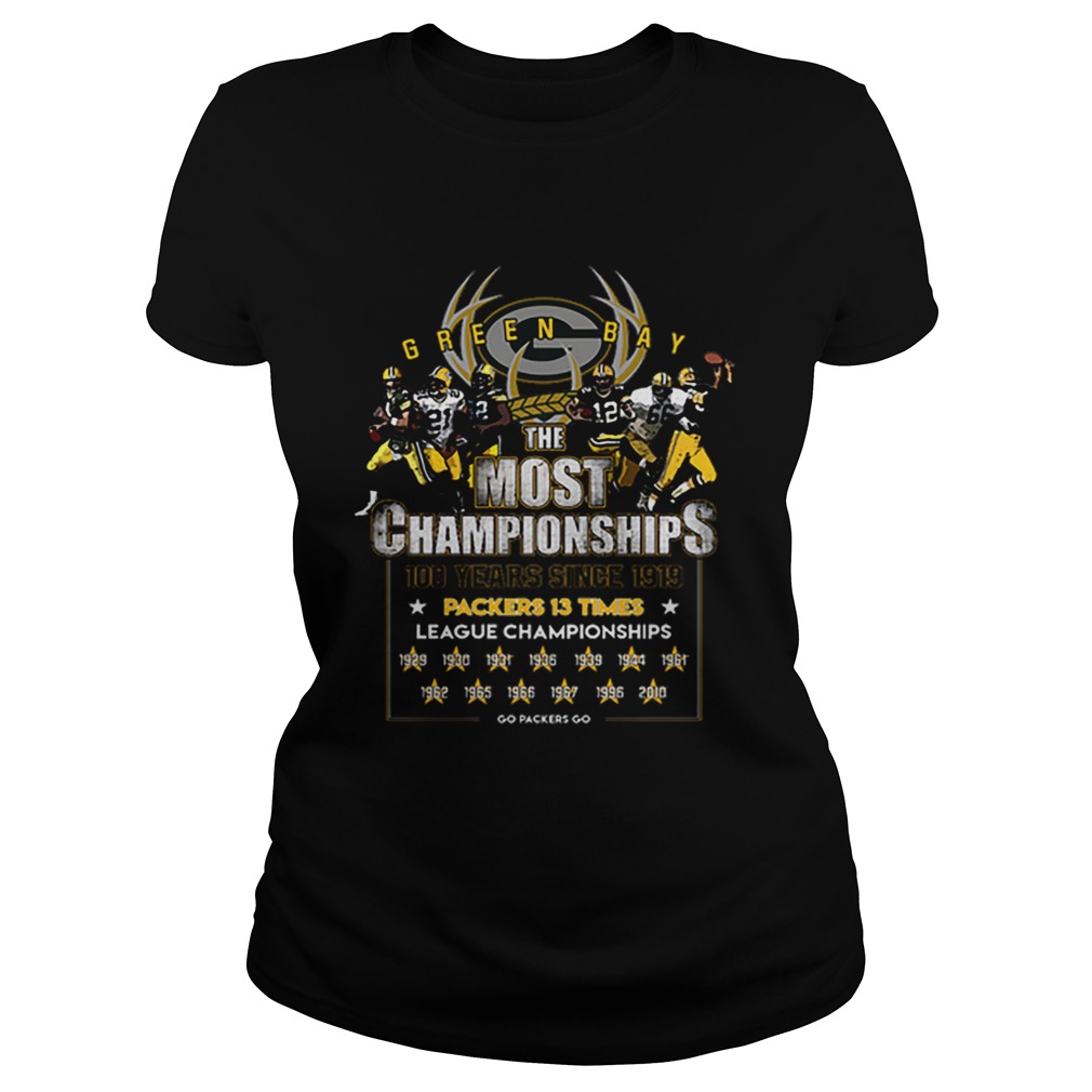 Green Bay Packers the most championships 100 years since 1919 Classic Ladies