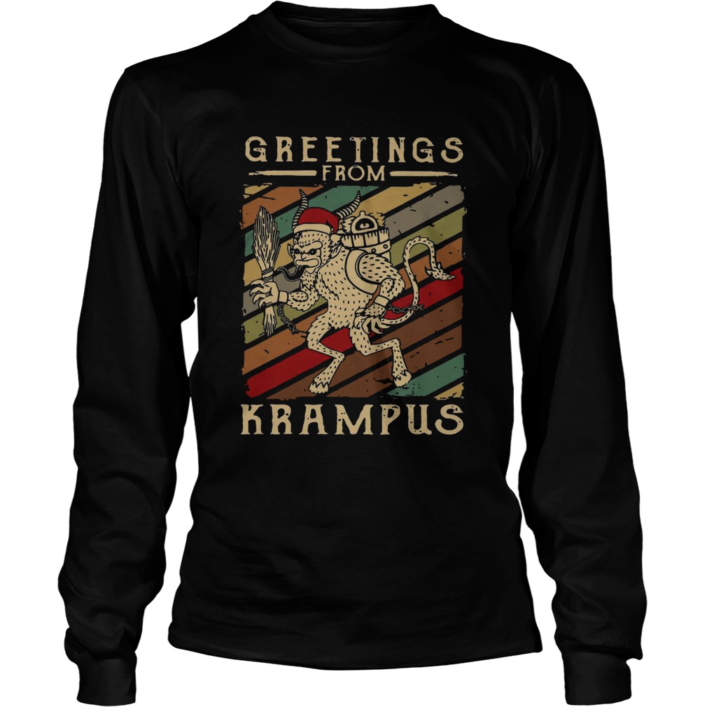 Greetings From Krampus Vintage LongSleeve