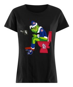 Grinch Chicago Cubs and St. Louis Cardinals toilet  Classic Women's T-shirt