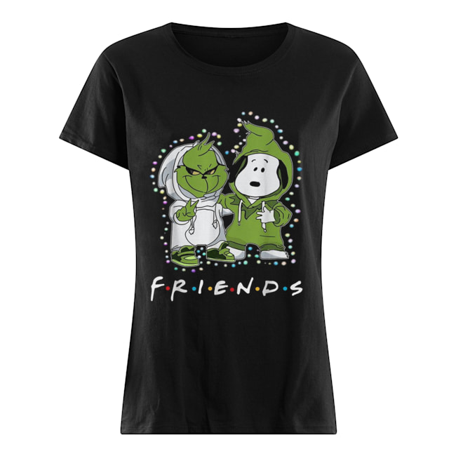 Grinch and Snoopy friends tv show Christmas Classic Women's T-shirt