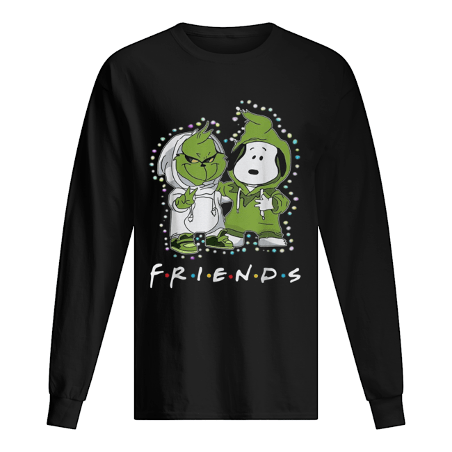 Grinch and Snoopy friends tv show Christmas Long Sleeved T-shirt 