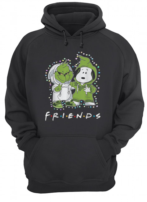 Grinch and Snoopy friends tv show Christmas Unisex Hoodie