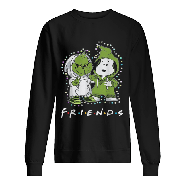 Grinch and Snoopy friends tv show Christmas Unisex Sweatshirt