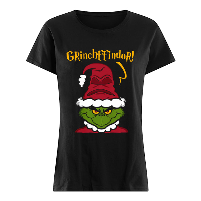 Grinchffindor Harry Potter Grinch Gryffindor Christmas Classic Women's T-shirt