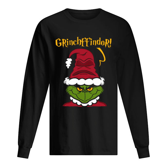 Grinchffindor Harry Potter Grinch Gryffindor Christmas Long Sleeved T-shirt 